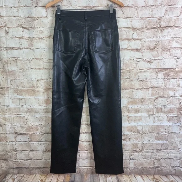 Aritzia Wilfred The Melina Pant in Black Faux Leather  Size 2 - Picture 6 of 9